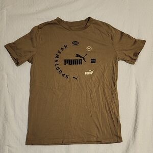 Puma Men's Tan Graphic Tee